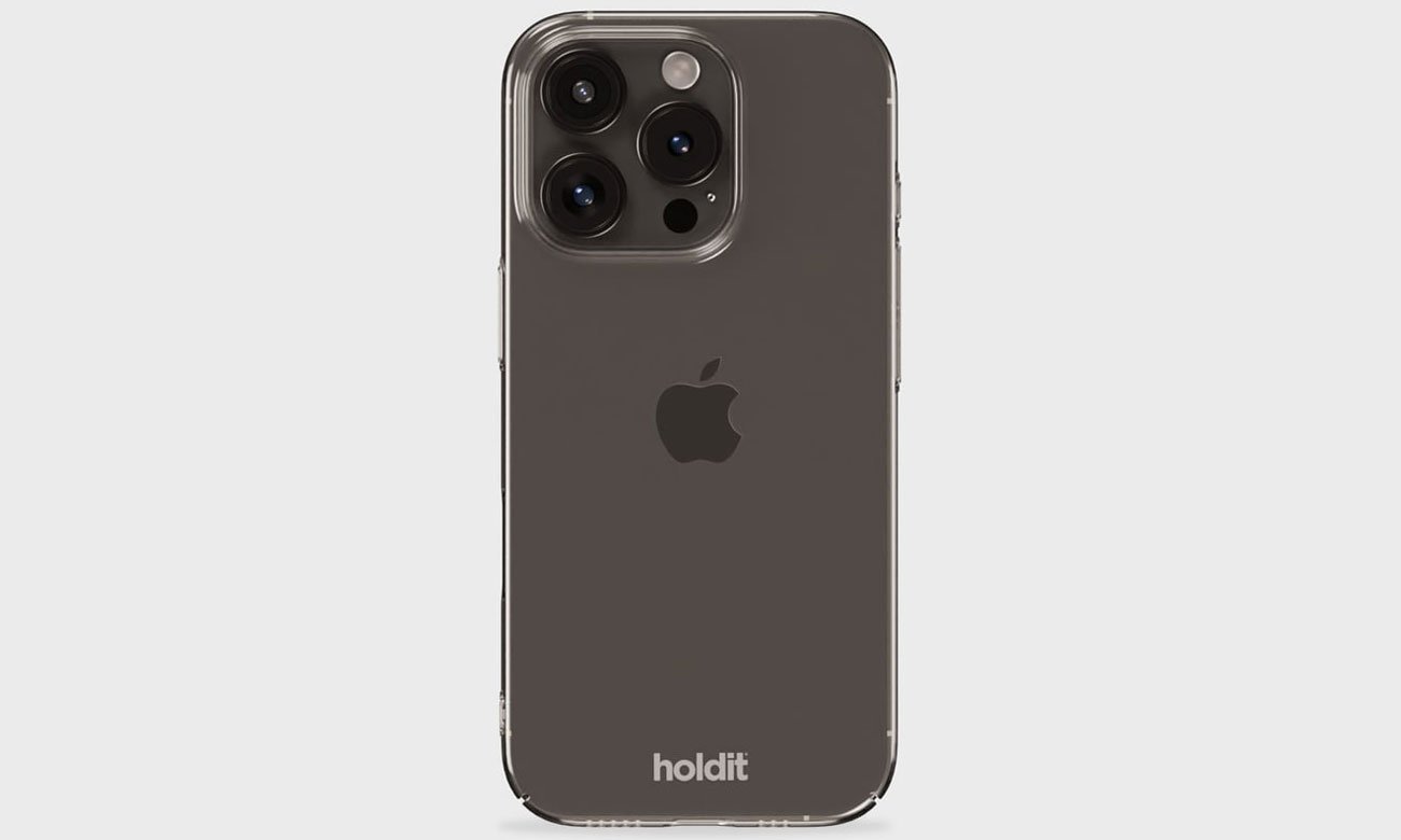 Holdit Slim Case iPhone 16 Transparent wygląd