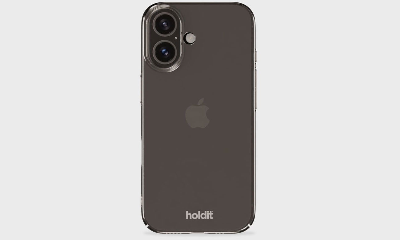 Holdit Slim Case iPhone 16 Transparent wygląd