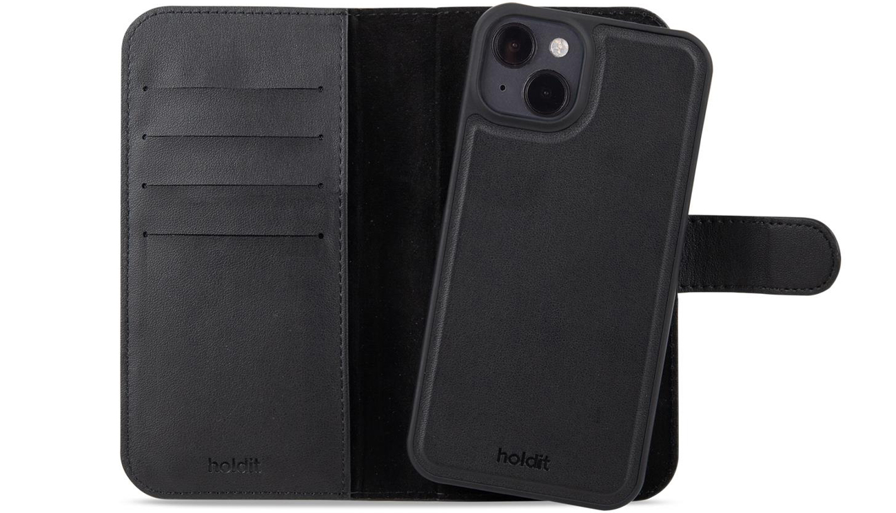 Etui Holdit Wallet Case Magnet Plus iPhone 15 Pro Black