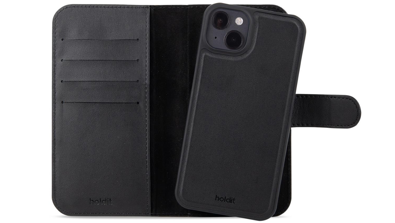 Etui Holdit Wallet Case Magnet Plus iPhone 15 Plus Black