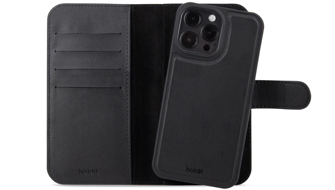 Etui Holdit Wallet Case Magnet Plus iPhone 15 Pro Max Black