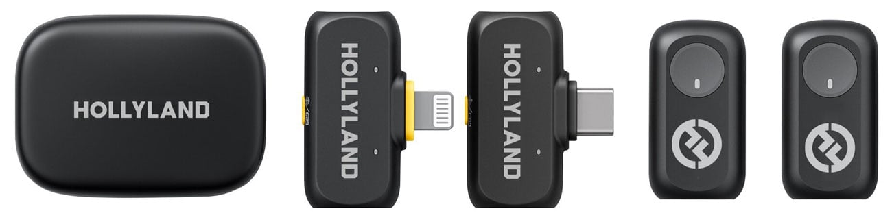 Zestaw mikrofonowy Hollyland Lark A1 Combo Space Gray - Zawartość zestawu