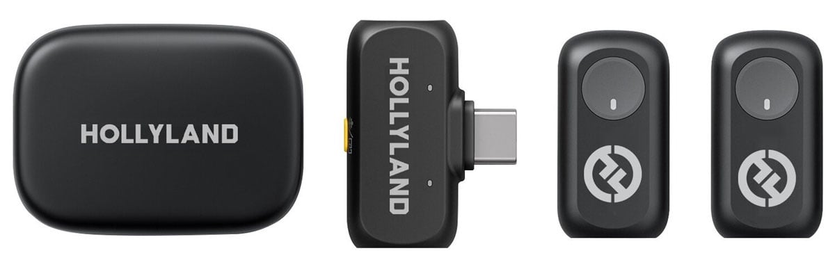 Zestaw mikrofonowy Hollyland Lark A1 Duo USB-C - Zawartość zestawu