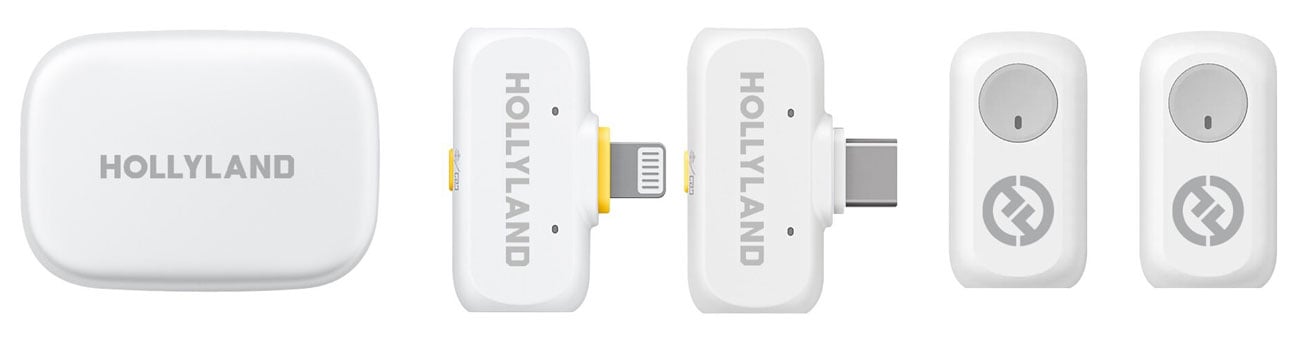 Zestaw mikrofonowy Hollyland Lark A1 Combo Ivory White - Zawartość zestawu