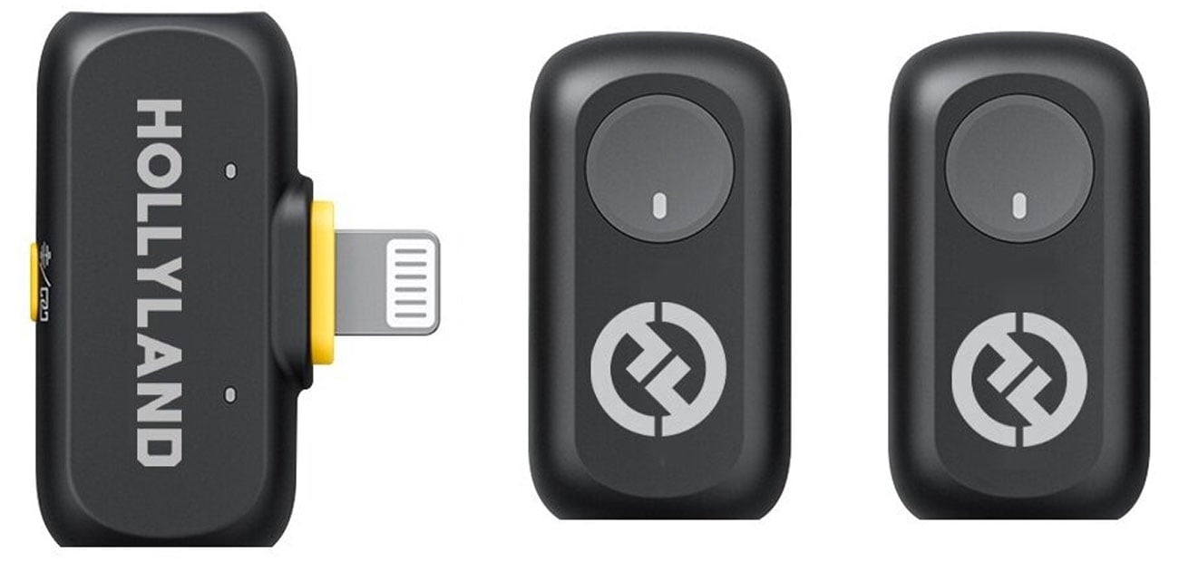 Zestaw mikrofonowy Hollyland Lark A1 Mini Duo Lightning - Zawartość zestawu