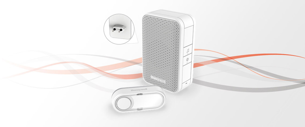 Honeywell Dzwonek bezprzewodowy (4 melodie, Plug-In) biały DC311EP2