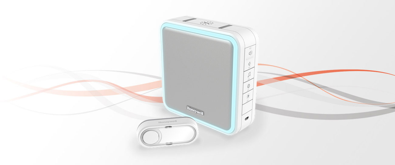 Honeywell Dzwonek bezprzewodowy (8 melodii) biały DC915E