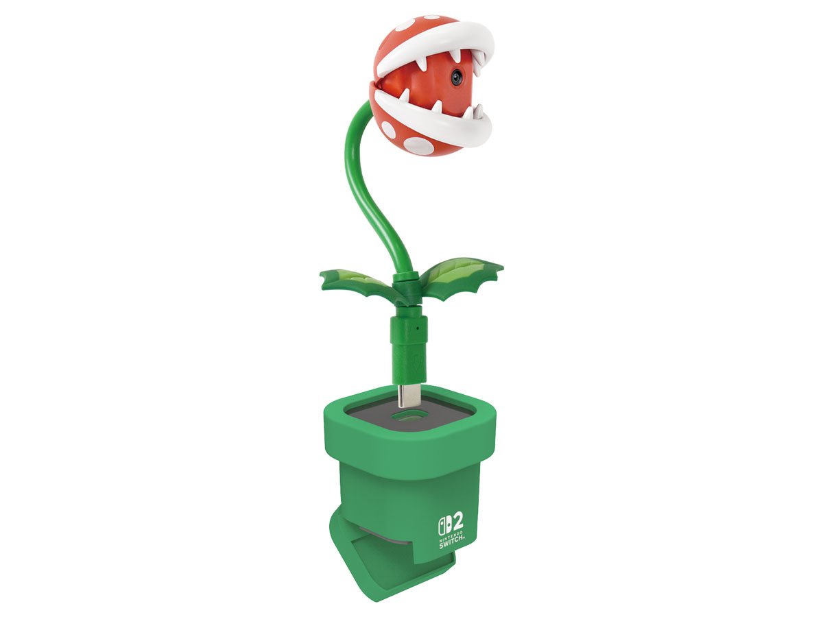Kamera Hori Piranha Plant Camera do Nintendo Switch 2 - Widok od przodu pod kątem