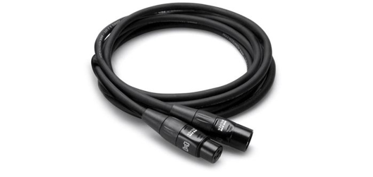Kabel mikrofonowy Hosa PRO XLRf – XLRm, 7.6 m
