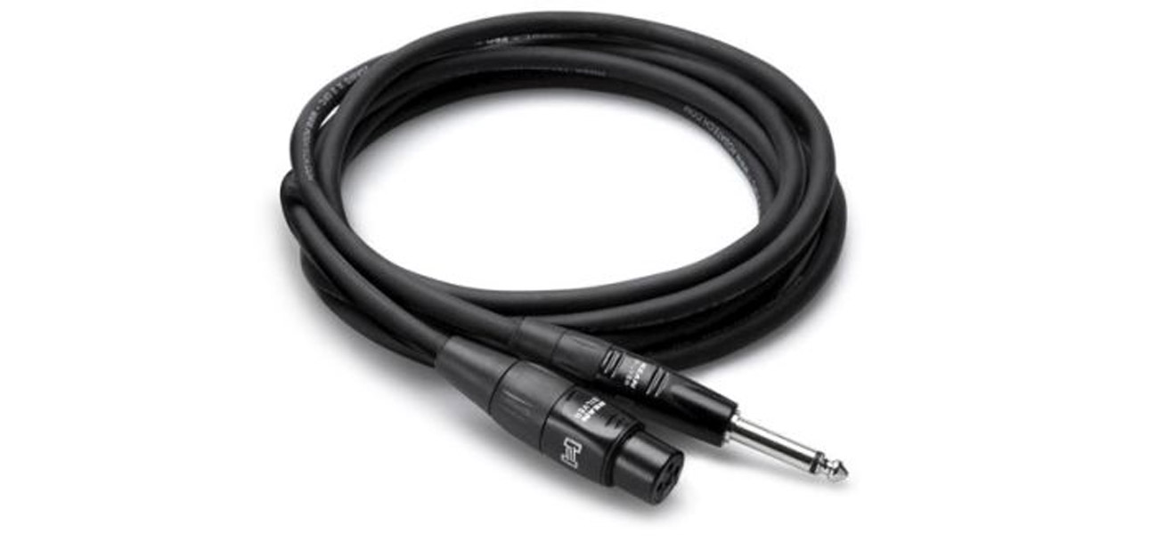 Kabel mikrofonowy Hosa PRO XLRf – TS, 1.5m