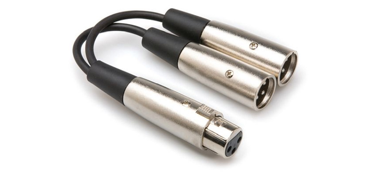 Kabel audio Hosa typu Y, XLRf – 2 x XLRm
