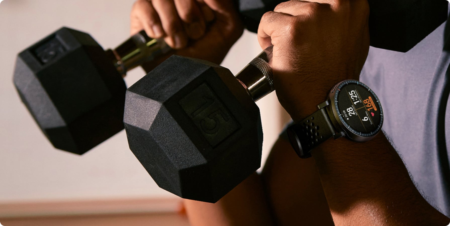 Amazfit Active Max podczas analizy treningu