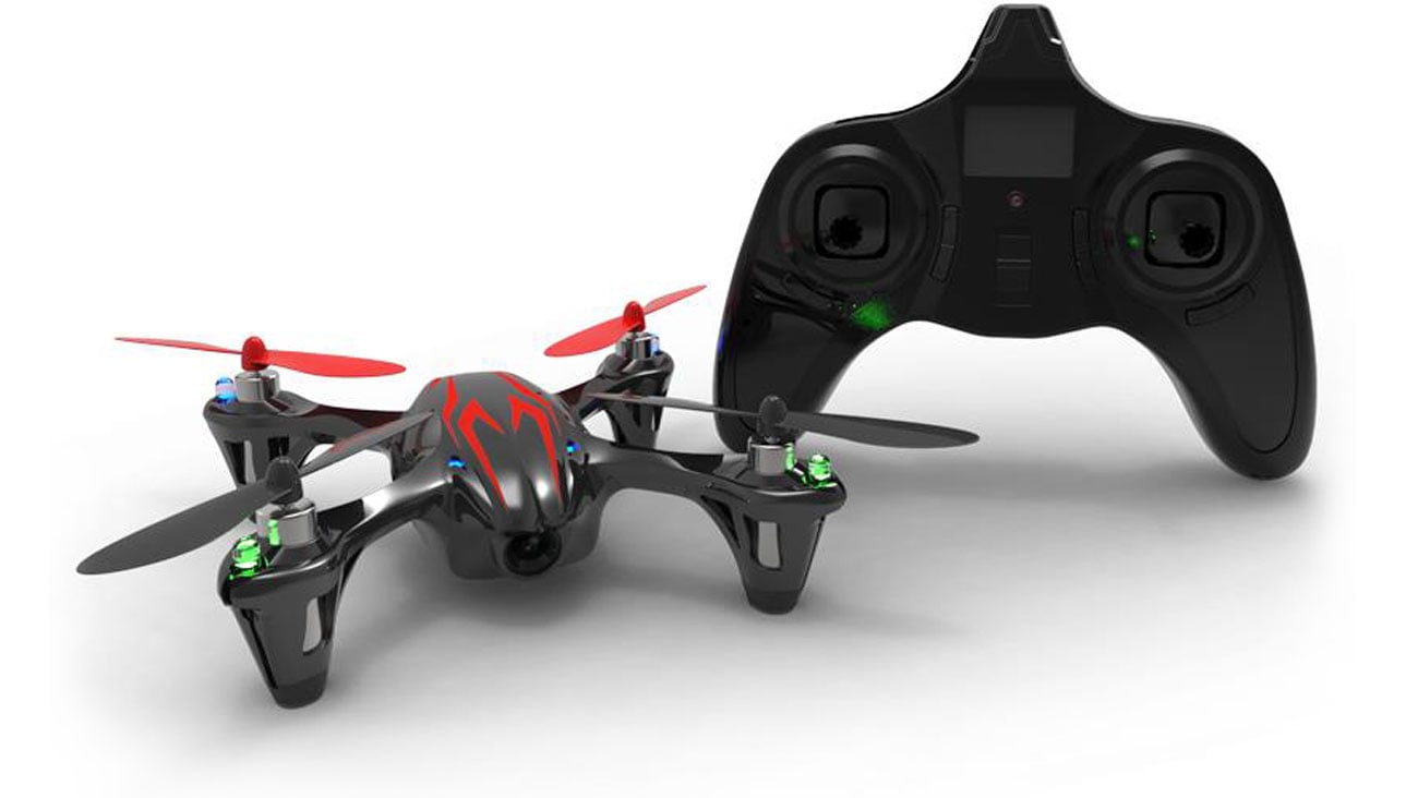 Dron Hubsan X4 H107C czarno-czerwony