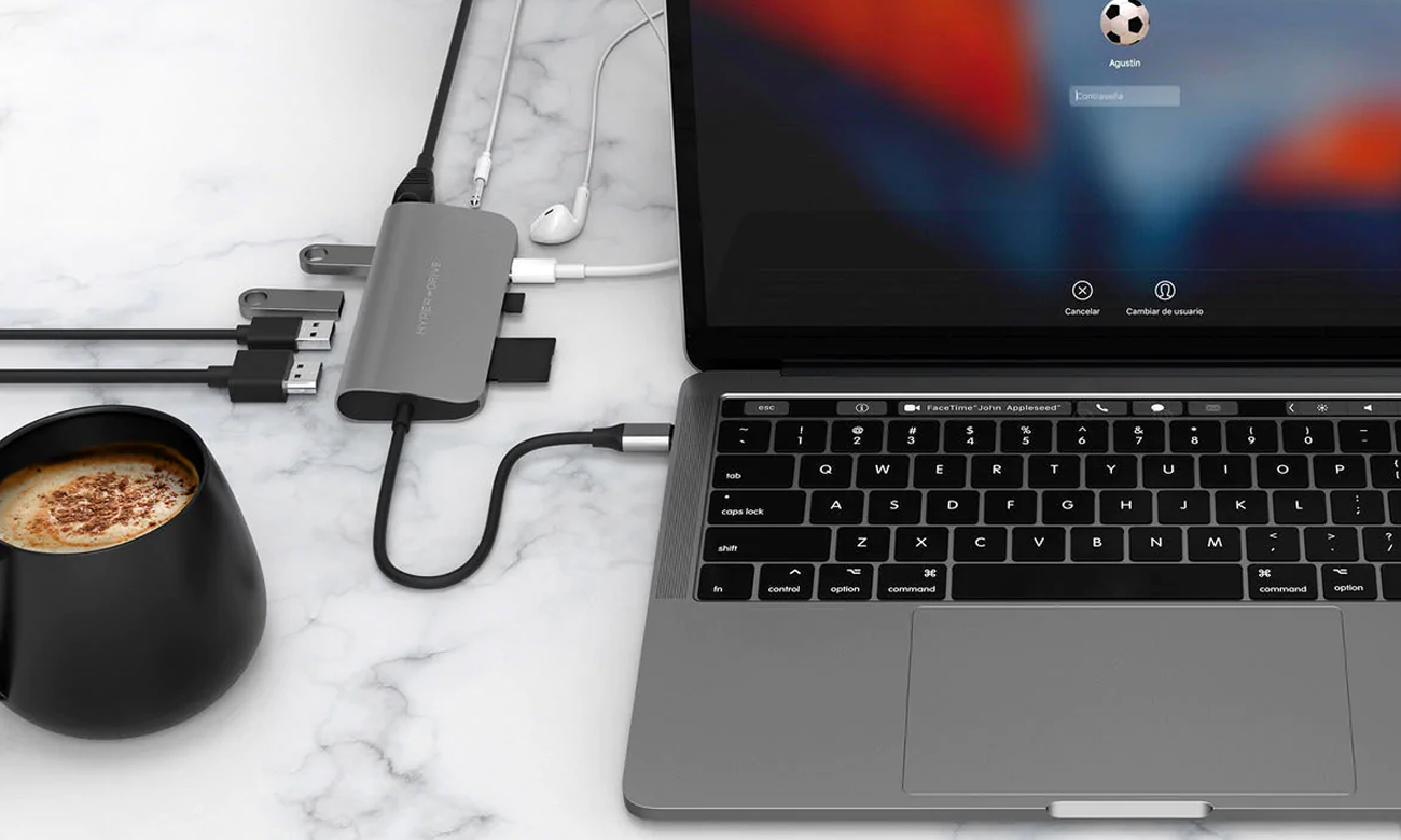 Stacja dokująca Hyper HyperDrive POWER 9-in-1 USB-C Hub gray podłączone urządzenia