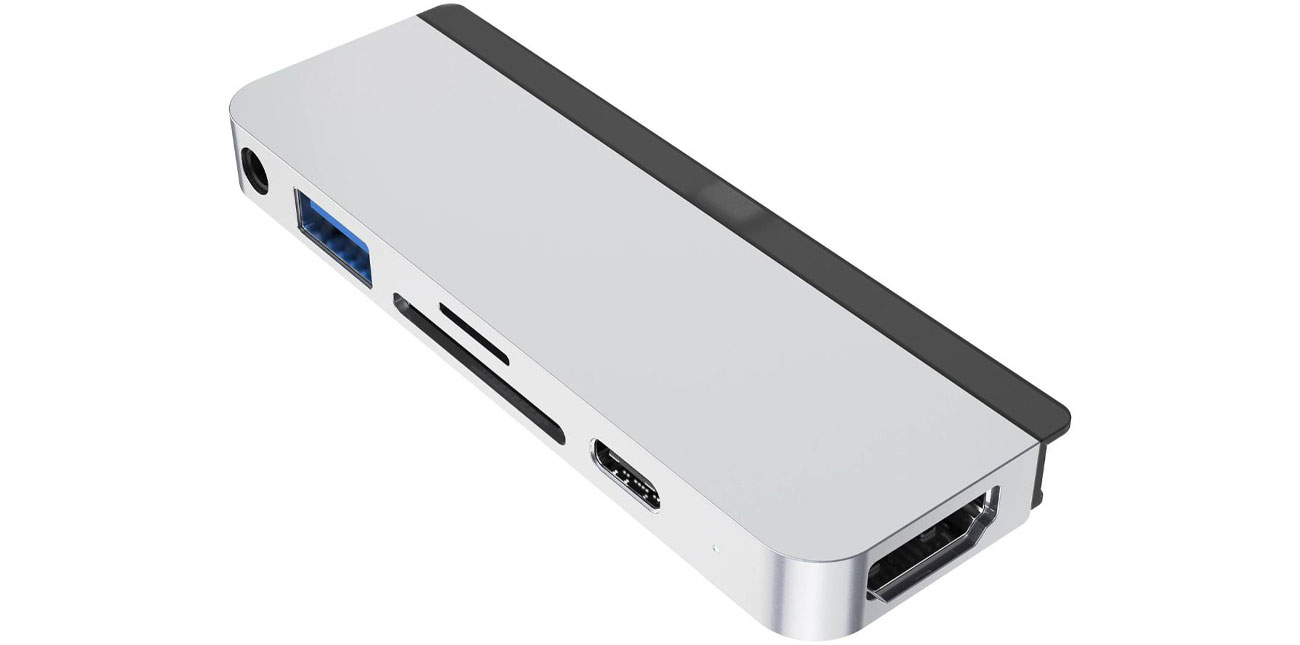 Stacja dokująca do laptopa Hyper 6-in-1 iPad Pro USB-C Hub silver
