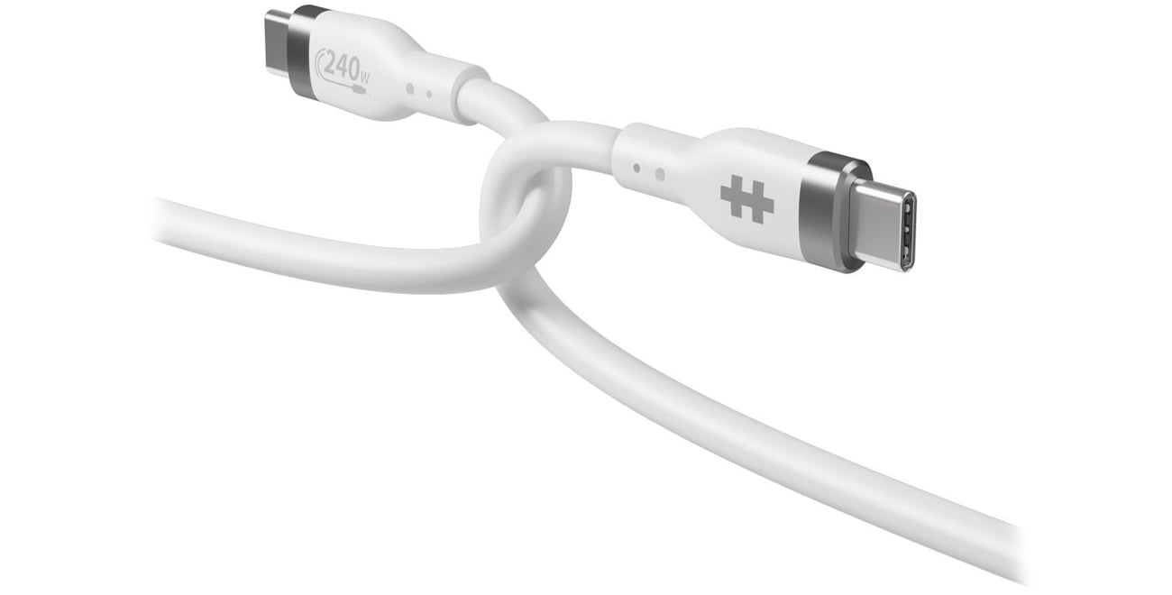 Kabel HyperJuice 240W Silicone USB-C/USB-C 1m white