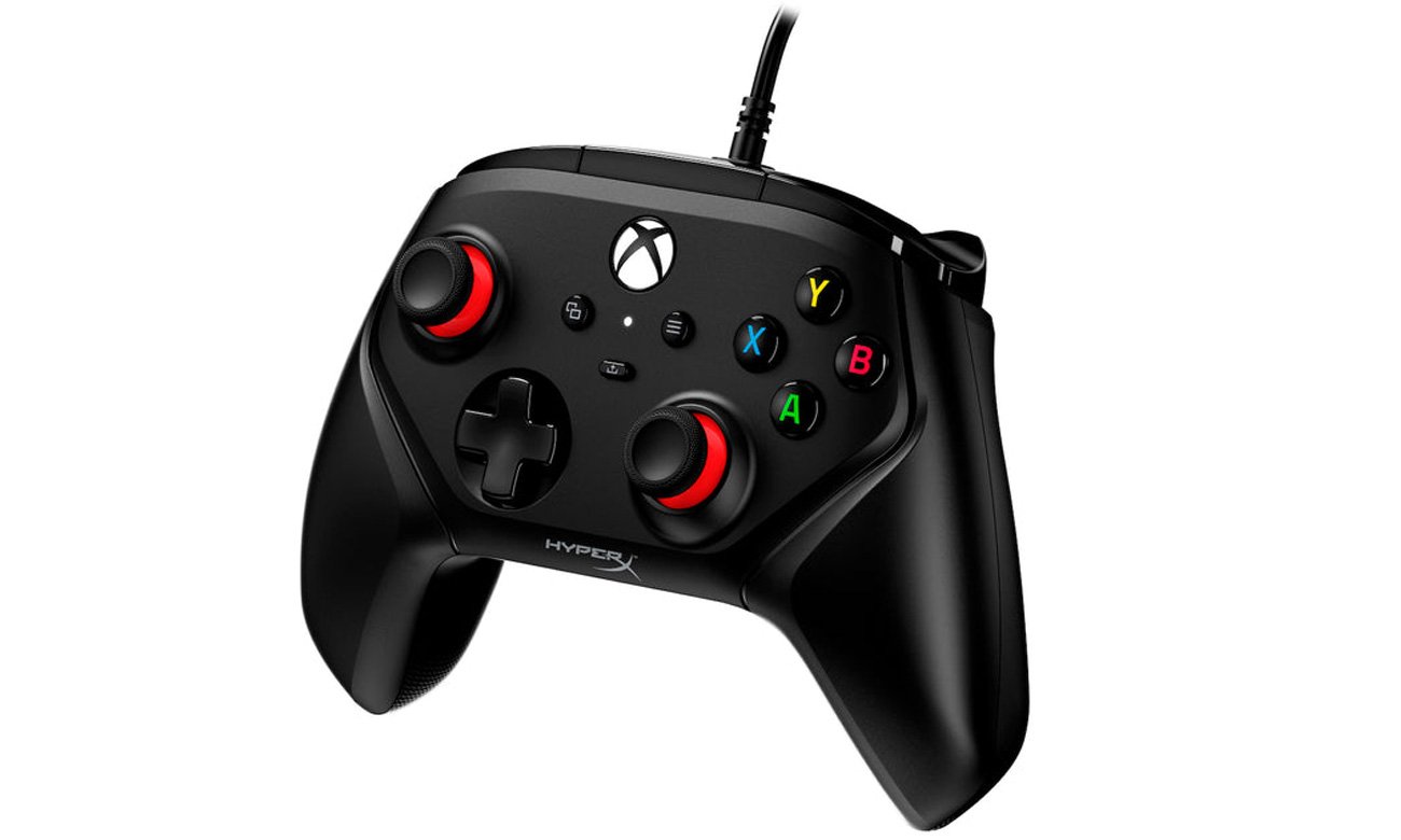 Przewodowy kontroler do Xbox HyperX Clutch Gladiate - Widok od przodu pod kątem