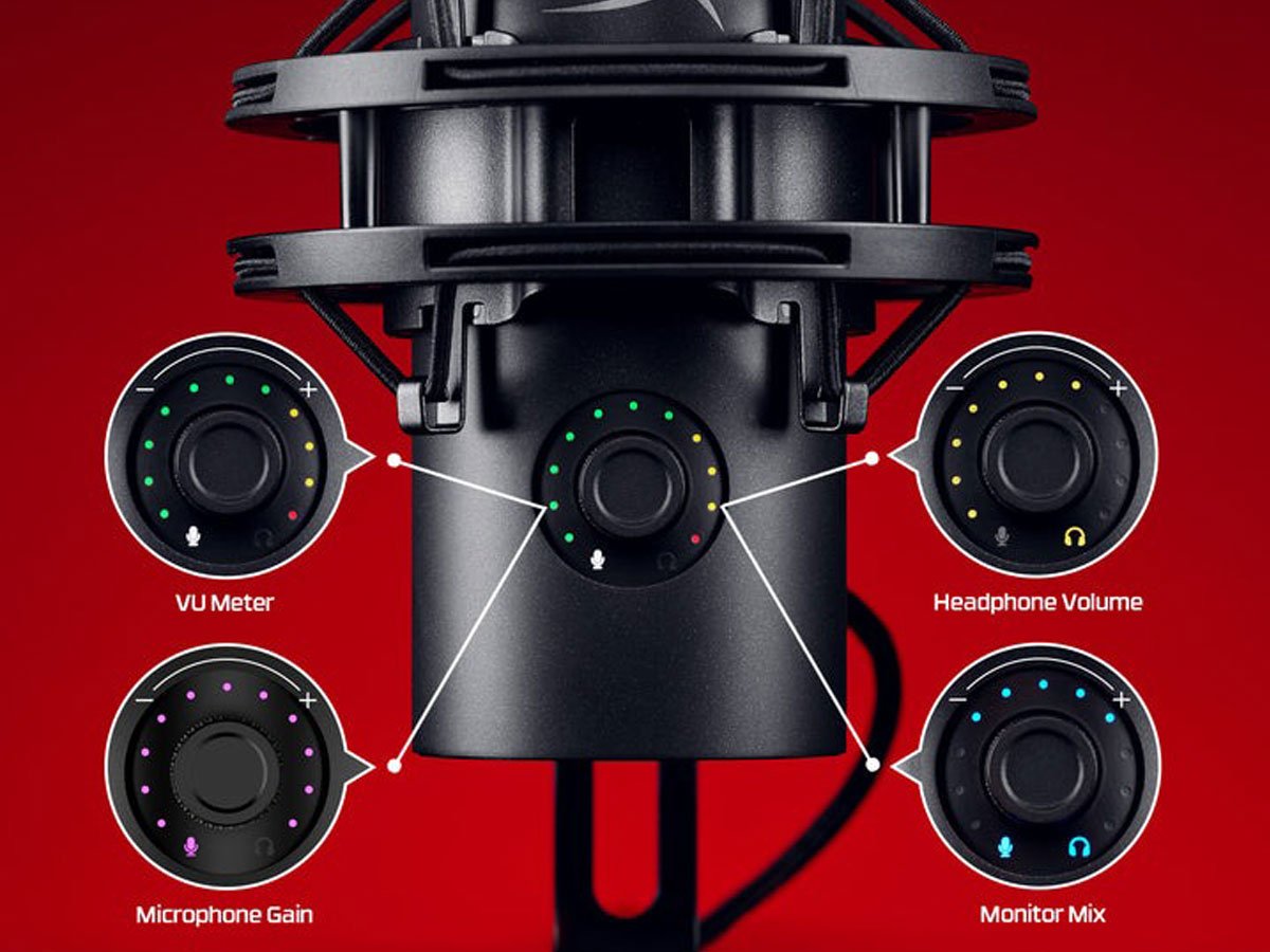 Mikrofon HyperX QuadCast 2 S - Intuicyjna obsługa i pełna kontrola