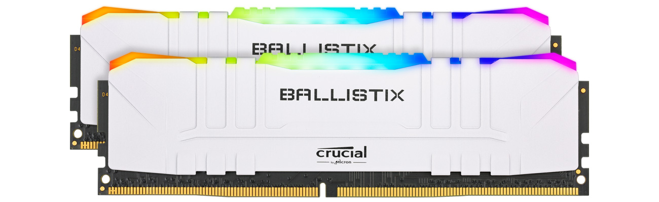 Pamięć RAM DDR4 Crucial 6GB (2x8GB) 3600MHz CL16 Ballistix White RGB BL2K8G36C16U4BL