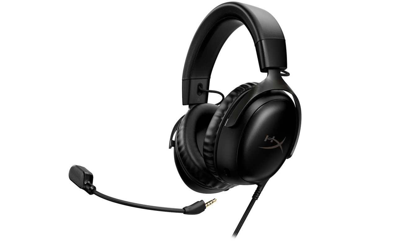 HyperX Cloud III Black Headset - Vorderansicht unter einem Winkel