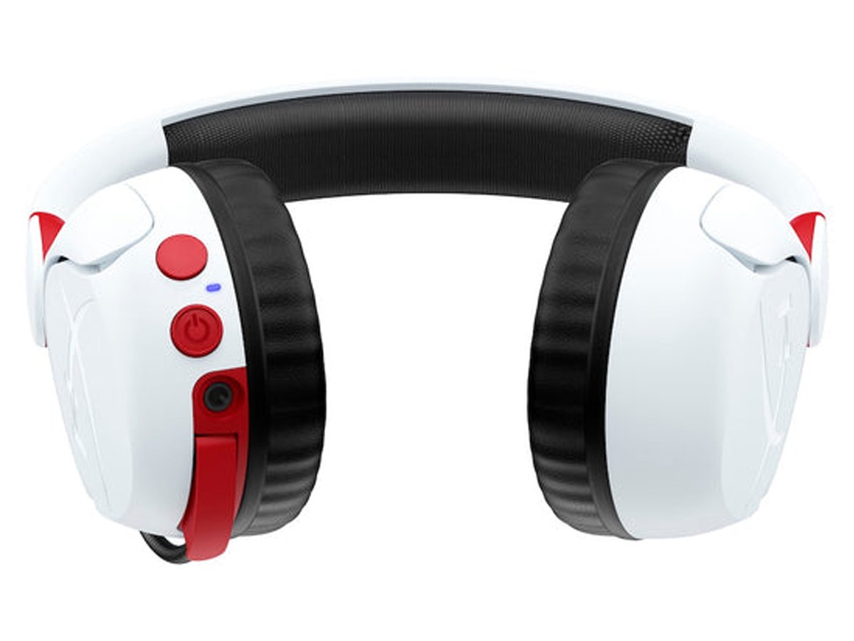 Kabelloses Headset HyperX Cloud Mini Wireless White - Ansicht von unten im Winkel