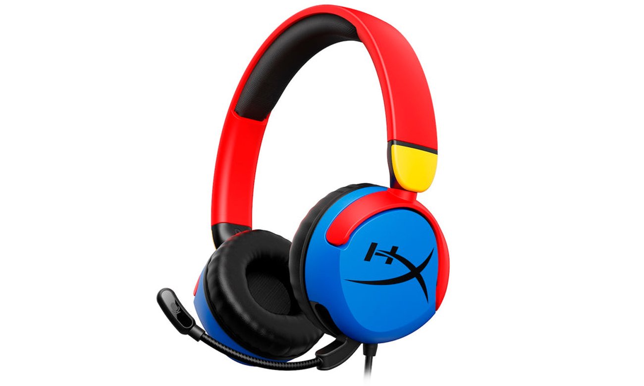 Przewodowy zestaw słuchawkowy HyperX Cloud Mini Multicolor - Widok od przodu pod kątem