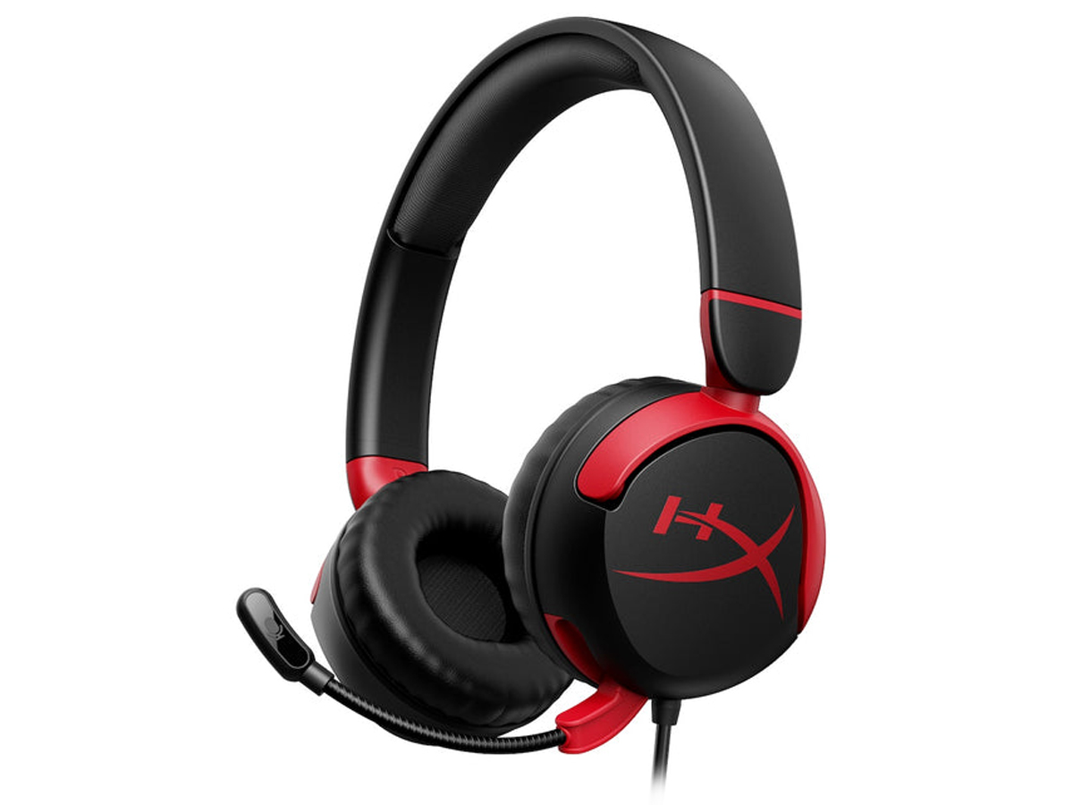 Kabelgebundenes Headset HyperX Cloud Mini Black/Red - Ansicht von vorne im Winkel