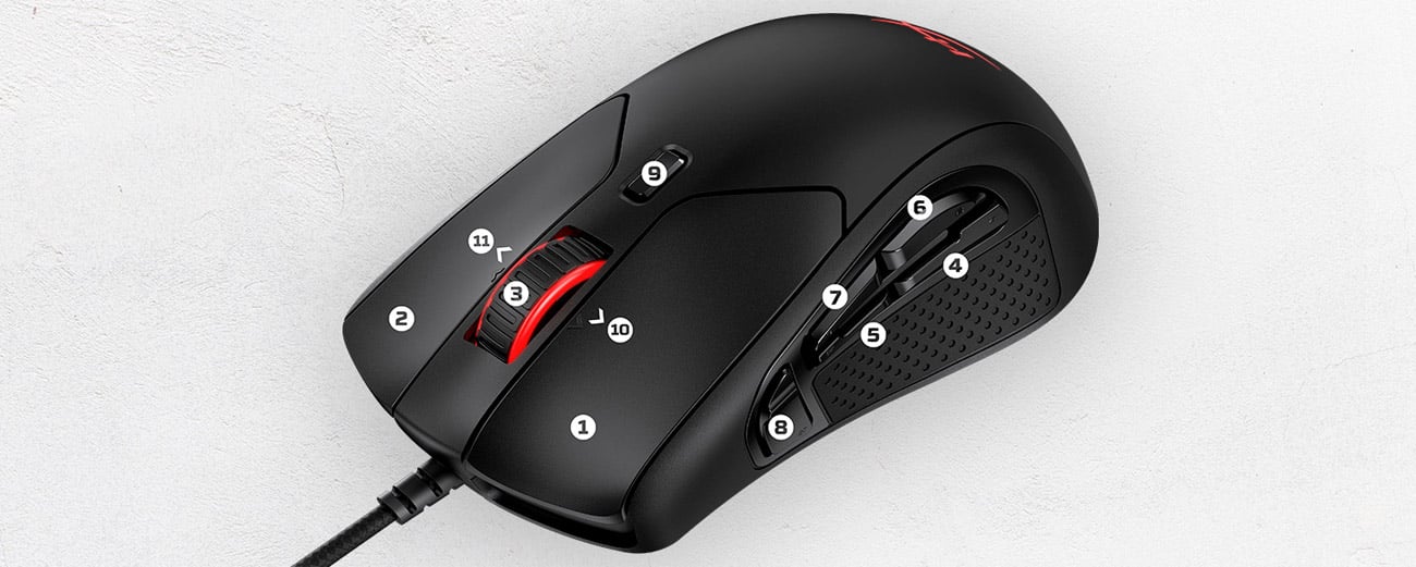 Gaming-Maus HyperX Pulsefire Raid