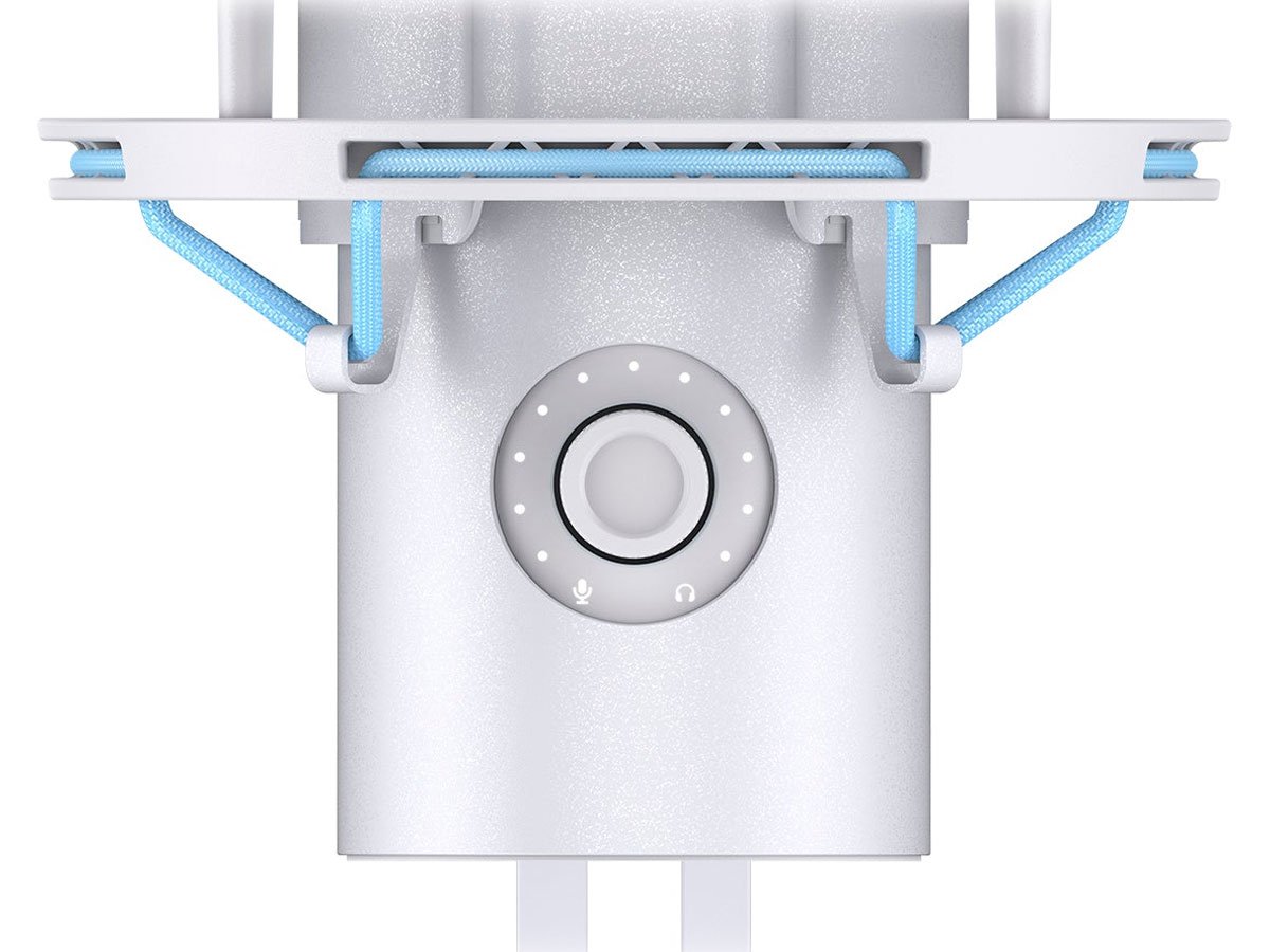 Mikrofon USB dla graczy HyperX QuadCast 2 Frost - Intuicyjne sterowanie i wskaźniki