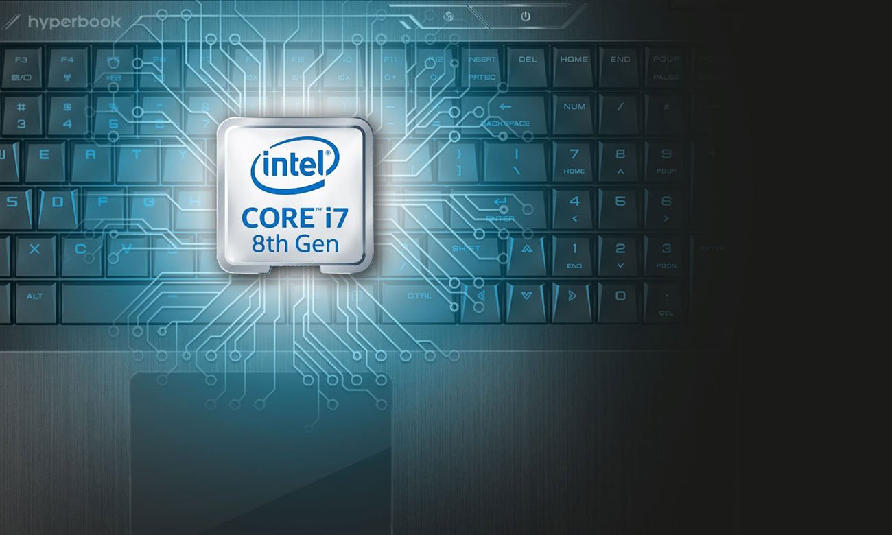 Hyperbook Pulsar Z15 Procesor Intel Core i7 ósmej generacji