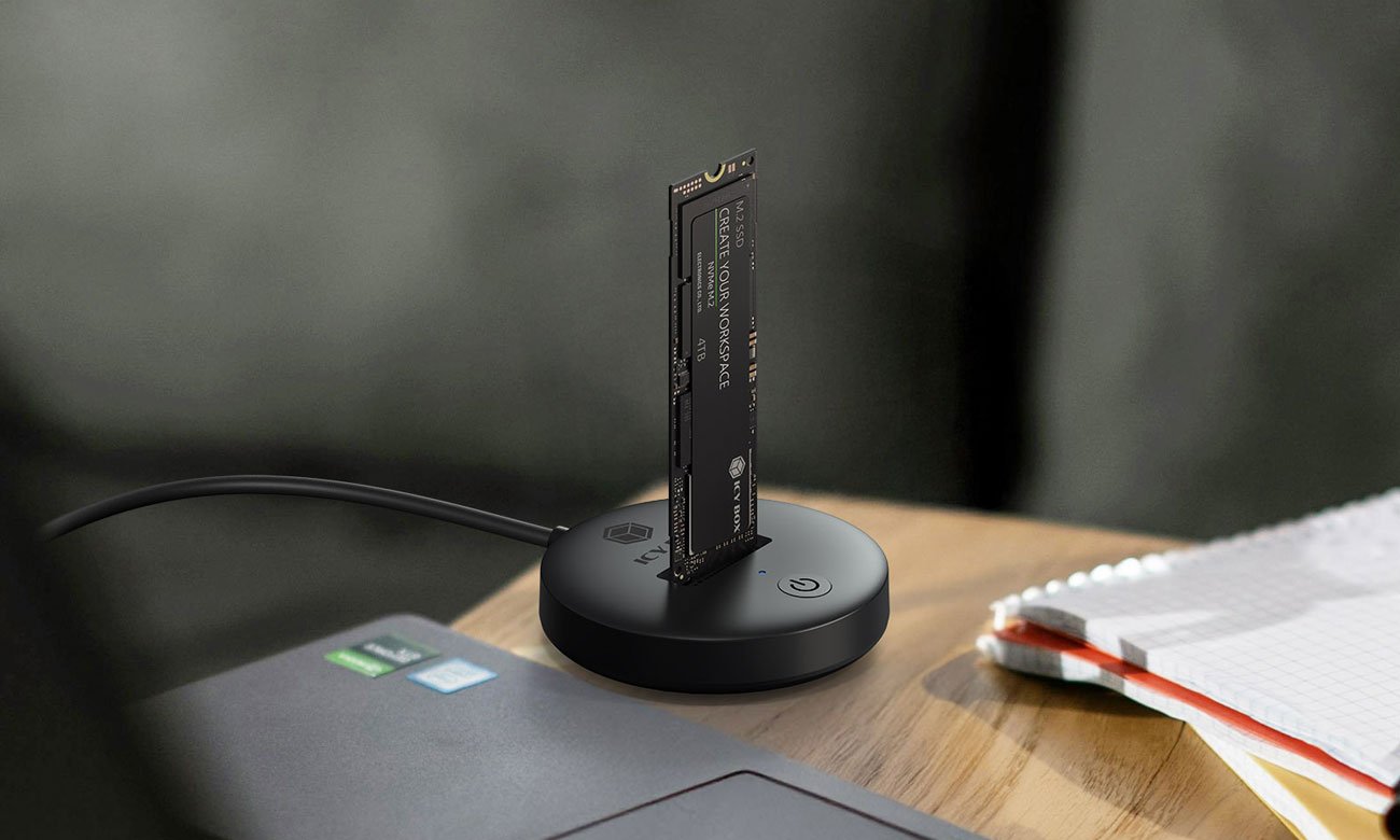 ICY BOX Stacja dokująca dla dysków SSD NVMe i SATA M.2