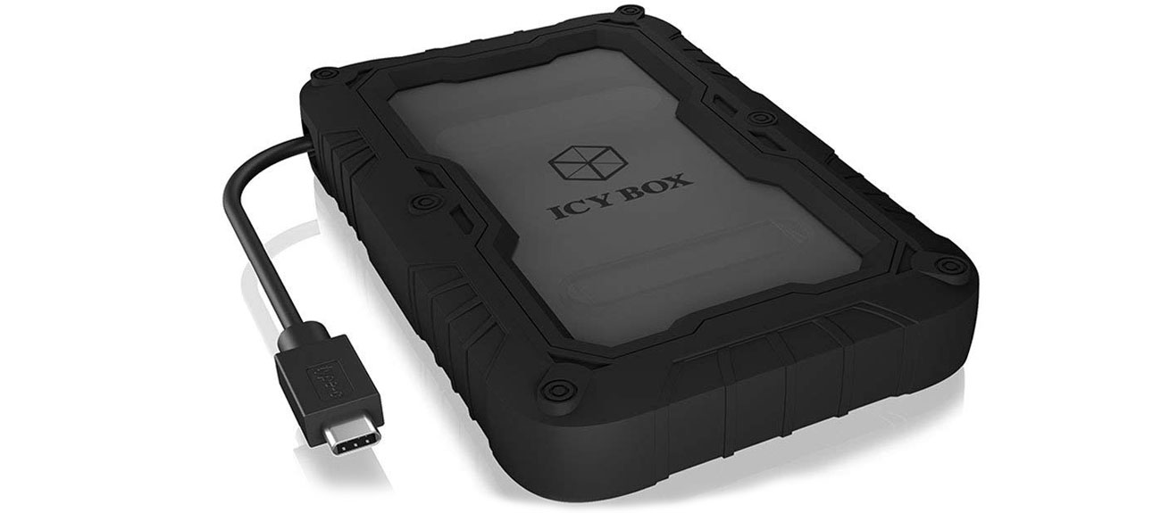 Obudowa dysku ICY BOX USB 3.1 - 2,5 SATA w osłonie, z kablem