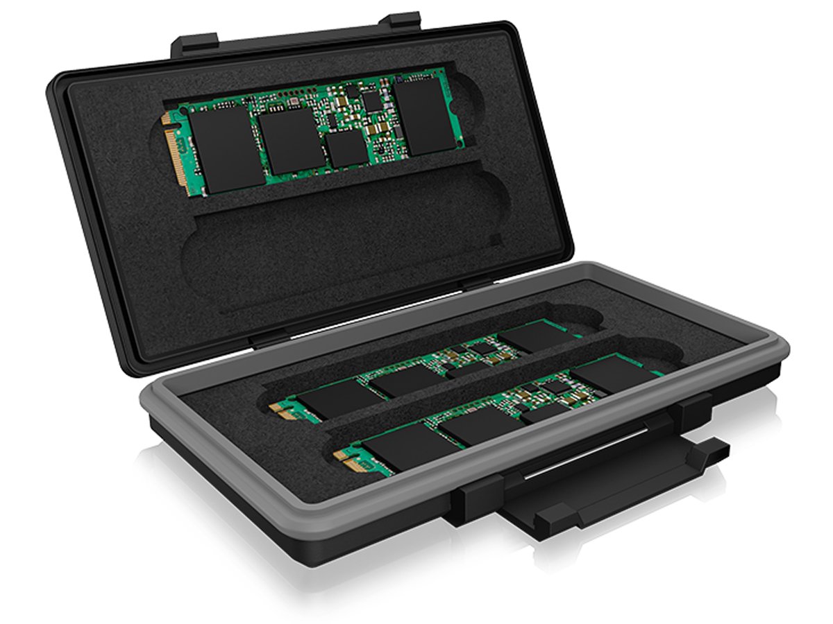 Schutzbox für M.2 SSDs Festplatten