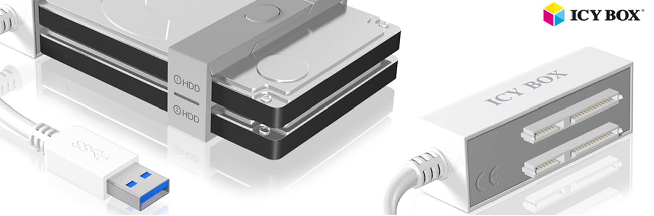 ICY BOX Dual-Adapter dla 2x2,5 SATA
