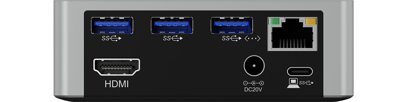ICY BOX IB-DK2301-C Złącza