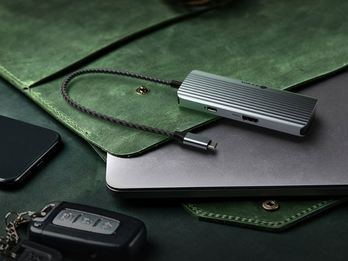 Stacja dokująca ICY BOX USB-C 6w1 - 1 monitor, PD 100W