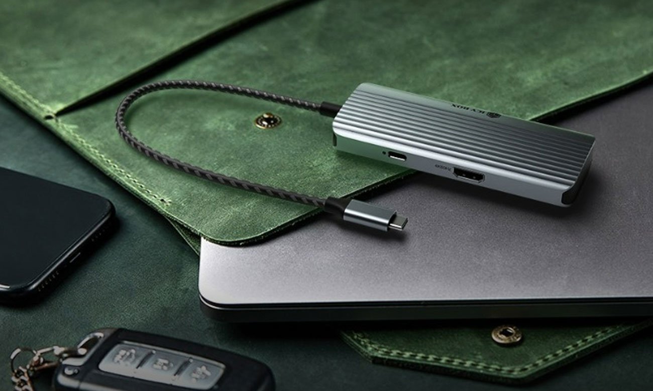 Stacja dokująca ICY BOX USB-C 6w1 - 1 monitor, PD 100W