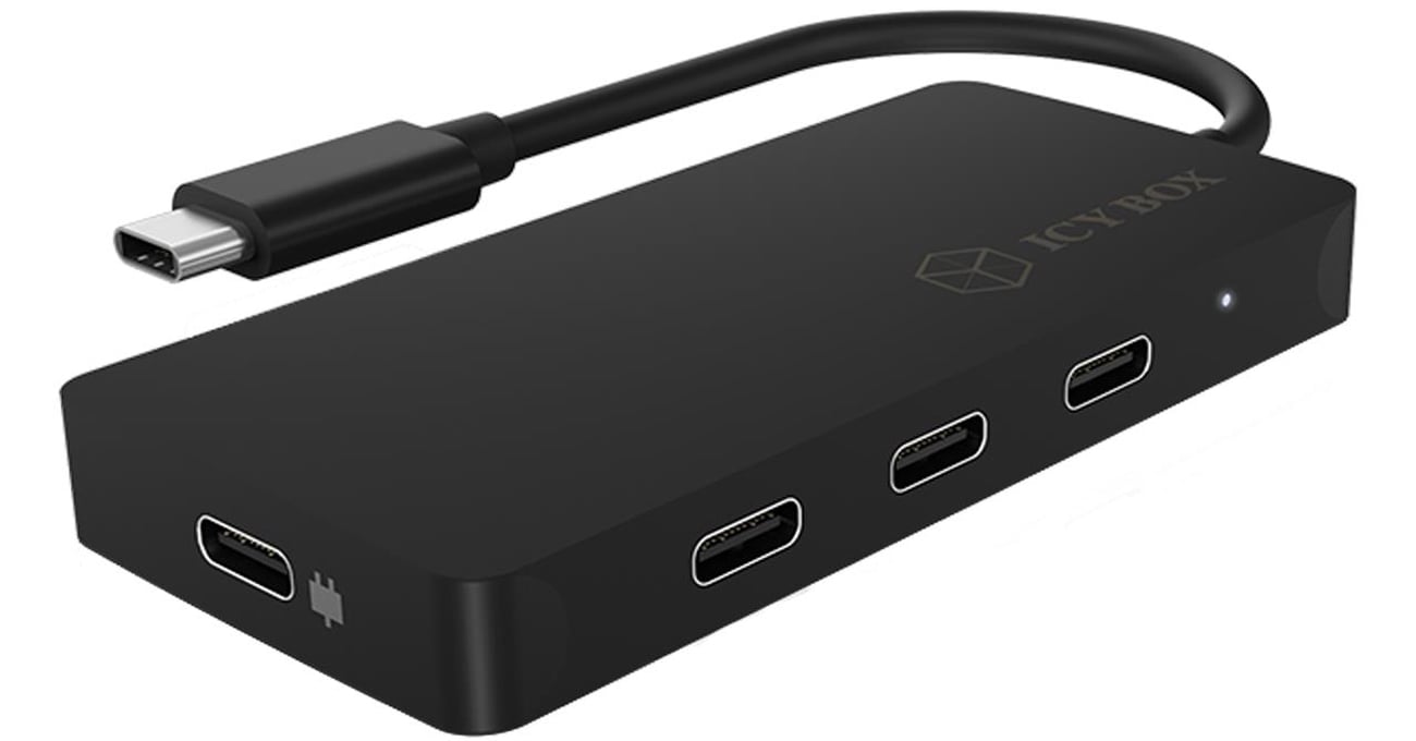 ICY BOX 4-Port USB-C Hub mit 100W Power Delivery