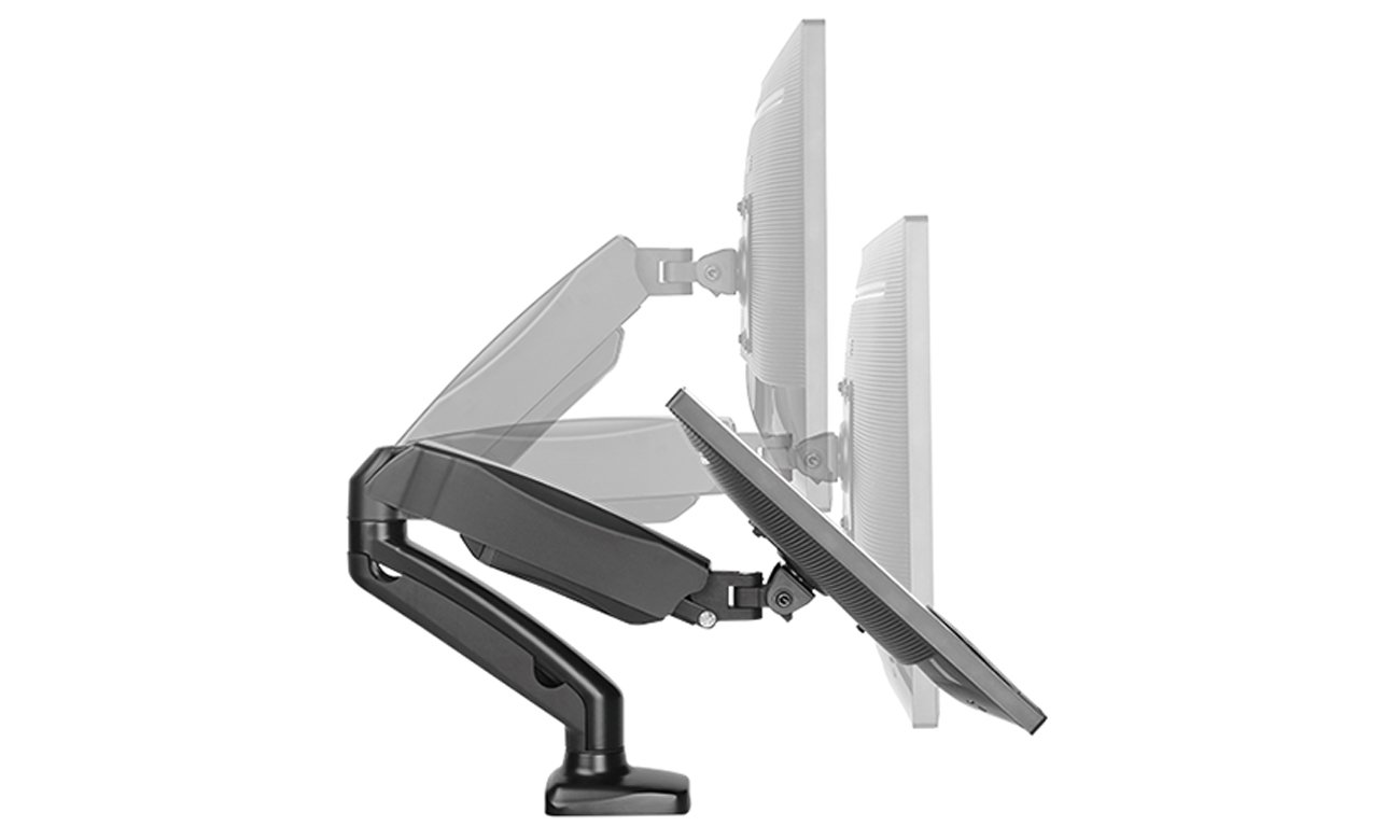 Uchwyt biurkowy na monitor do 27'' ICY BOX IB-MS303-T - Wiele możliwości regulacji