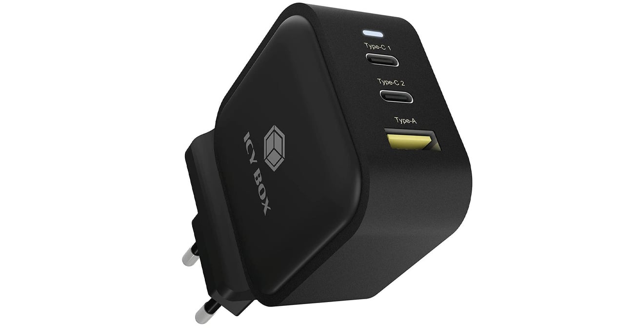 Ładowarka sieciowa ICY BOX 65W 2x USB-C USB-A