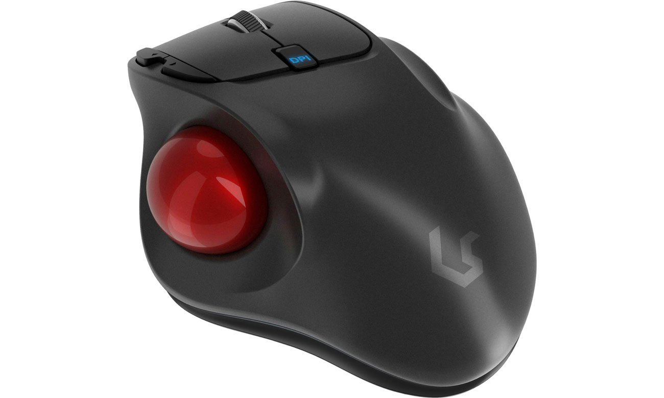 Icy Box KSM-6101RF Trackball widok z góry pod kątem