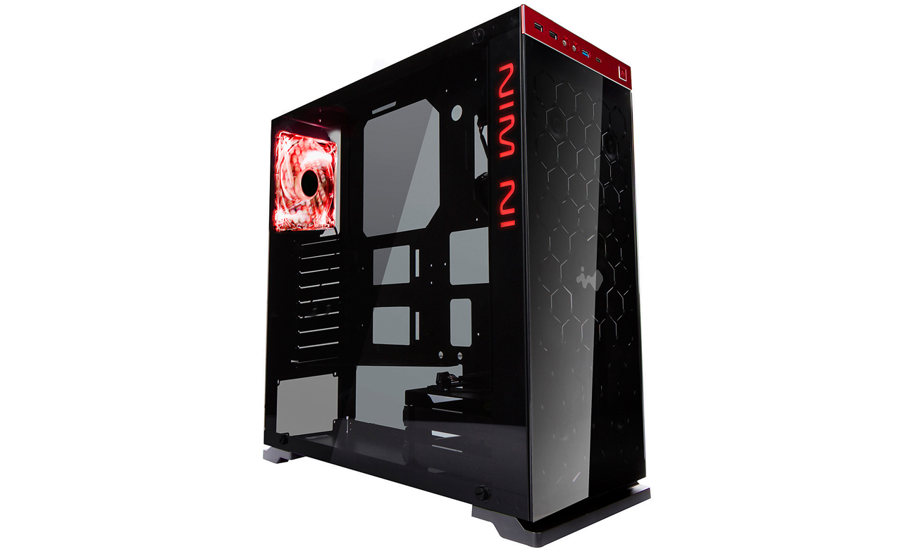 IN WIN 805 czerwona podświetlenie