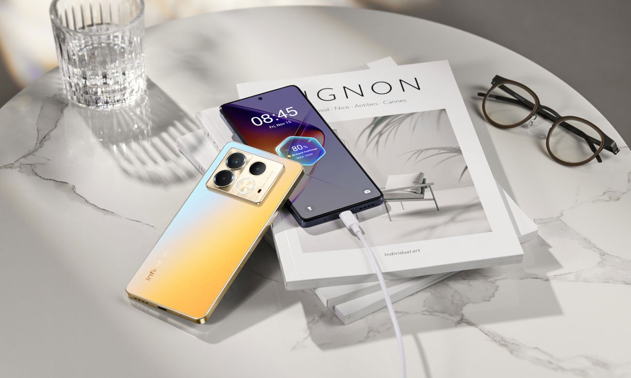 Infinix Note 40 5G Obsidian Black ładowanie