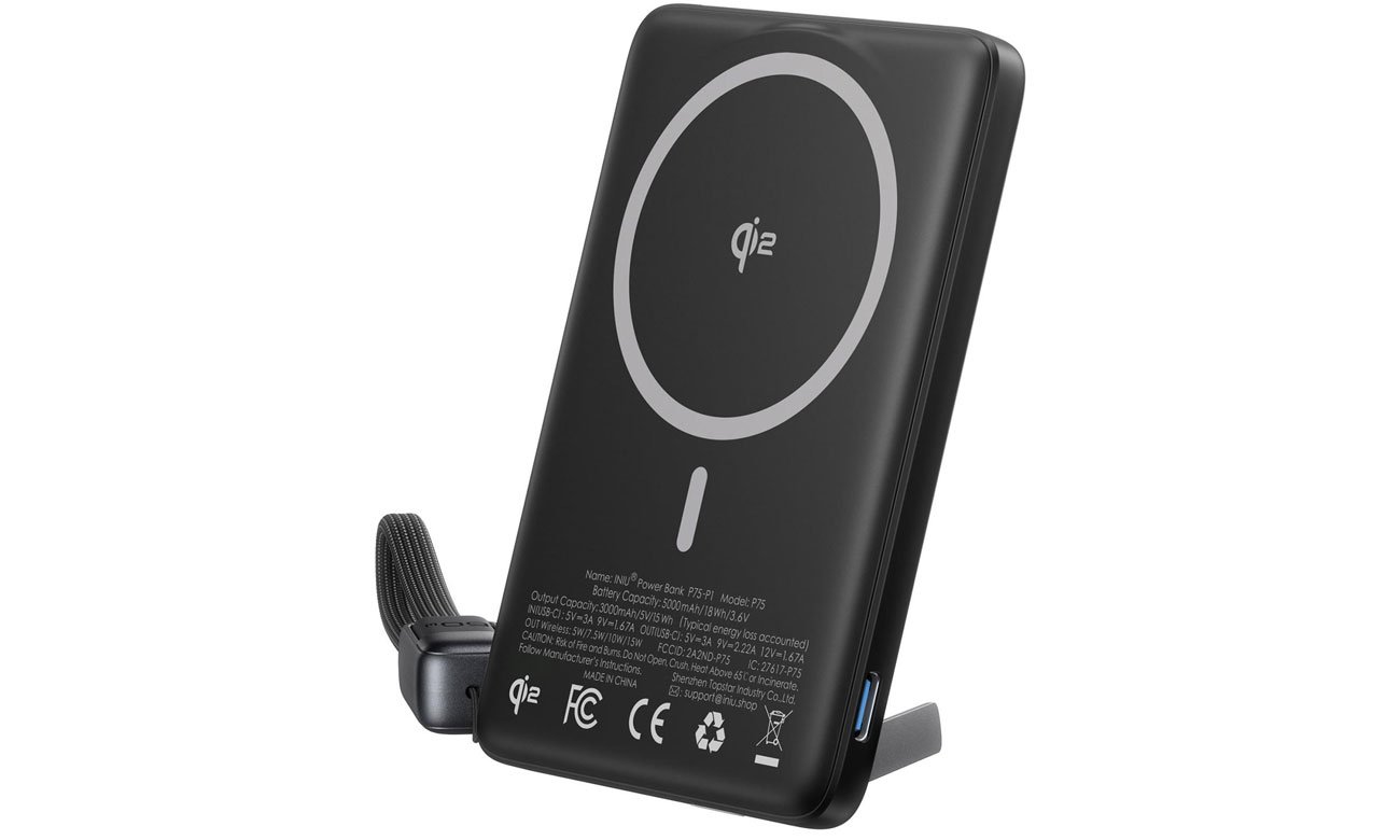 Powerbank INIU MagPro Slim 5K Black