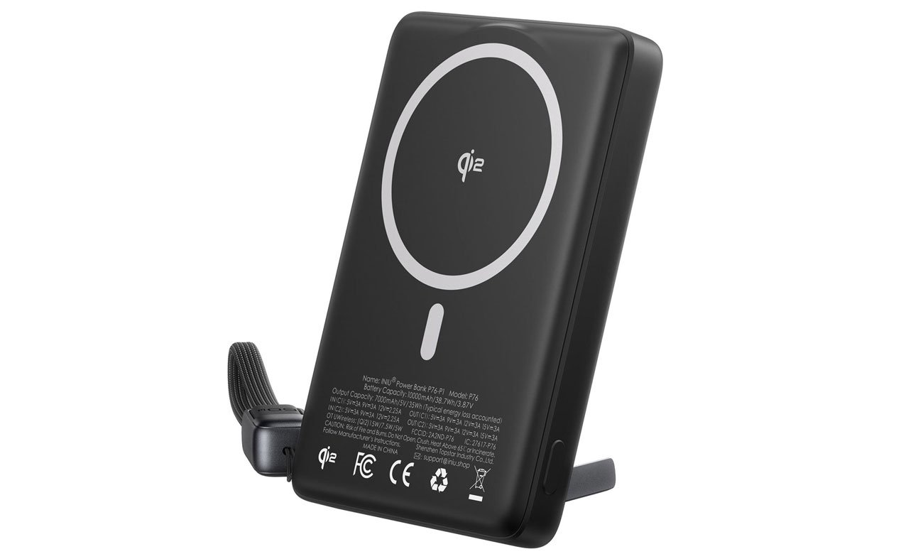 Powerbank INIU MagPro Slim 10K Black