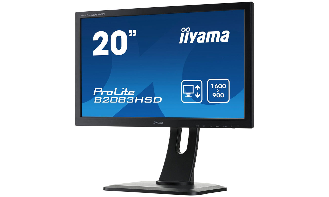 iiyama B2083HSD czarny technologia flicker free