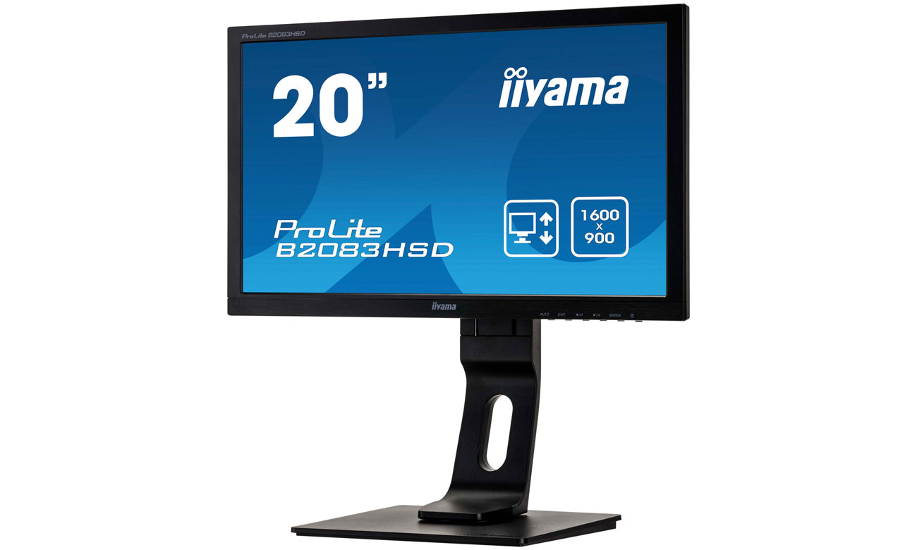 iiyama B2083HSD czarny technologia flicker free