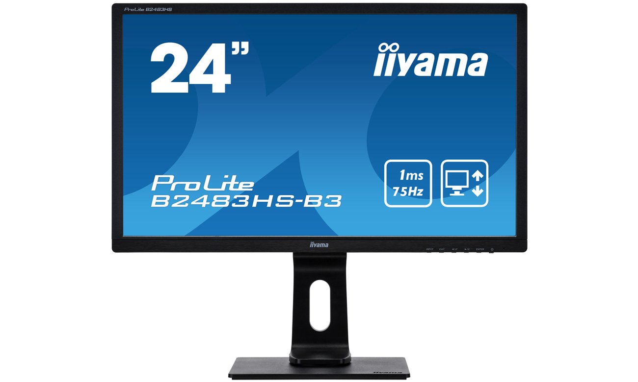 IIYAMA B2483HS-B3 Monitor z technologią Flicker-free i redukcją niebieskiego światła