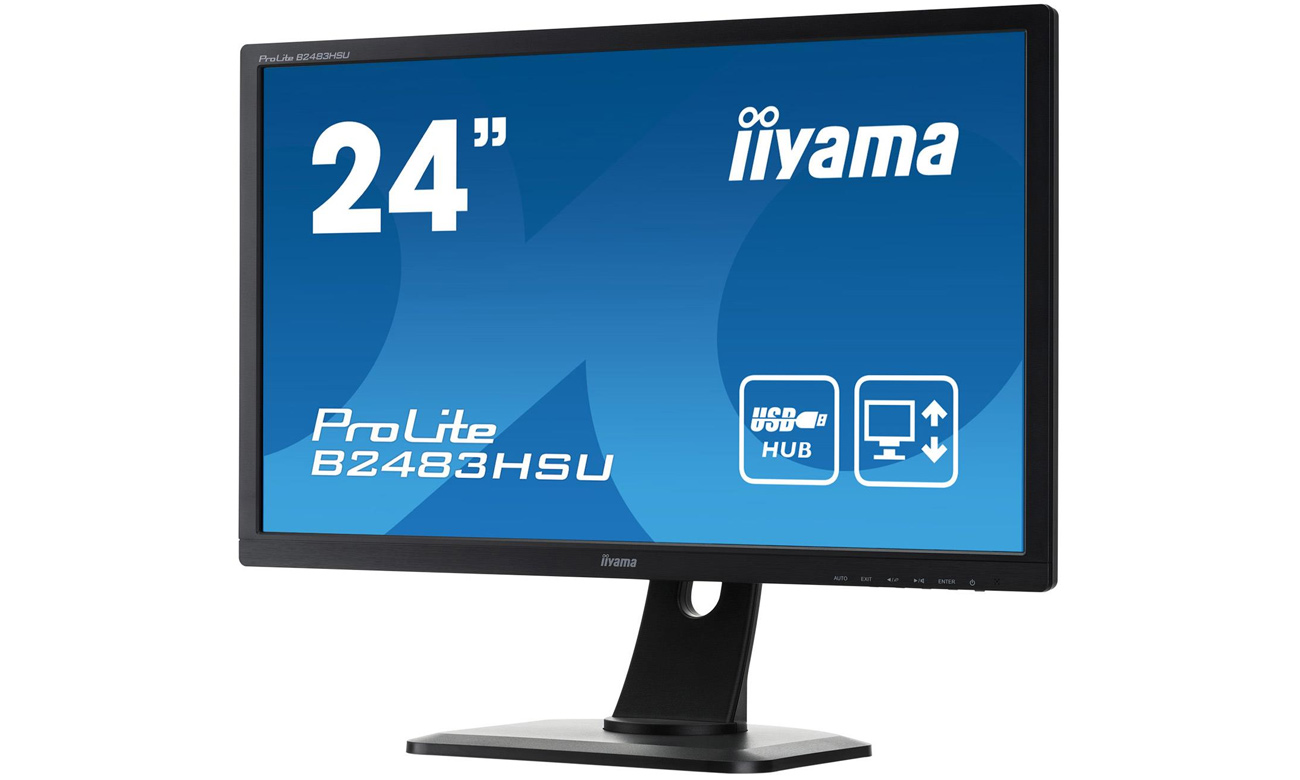 iiyama B2483HSU DisplayPort i DVI