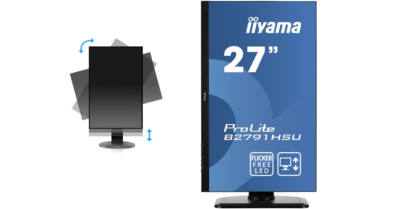 iiyama B2791HSU-B1 HAS+PIVOT